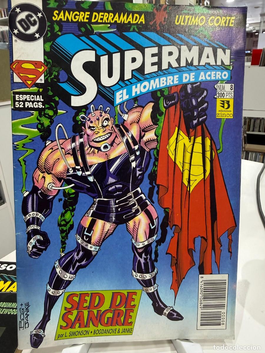 C&oacute;mics: Superman: El Hombre de Acero n&ordm; 8 - Sed de Sangre - Ediciones Zinco (1994)