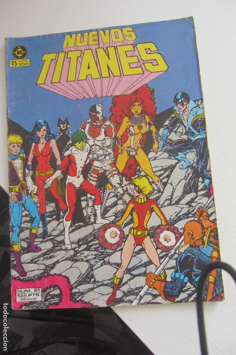 C&oacute;mics: NUEVOS TITANES. N&ordm; 21 A&Ntilde;O 1984-1988. EDICIONES ZINCO. arx146