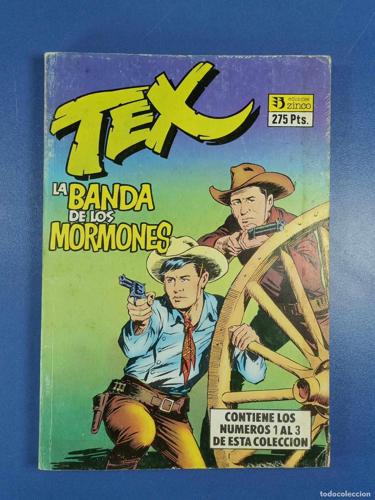 C&oacute;mics: TEX - LA BANDA DE LOS MORMONES - n&ordm; 1 al 3 - Ediciones Zinco
