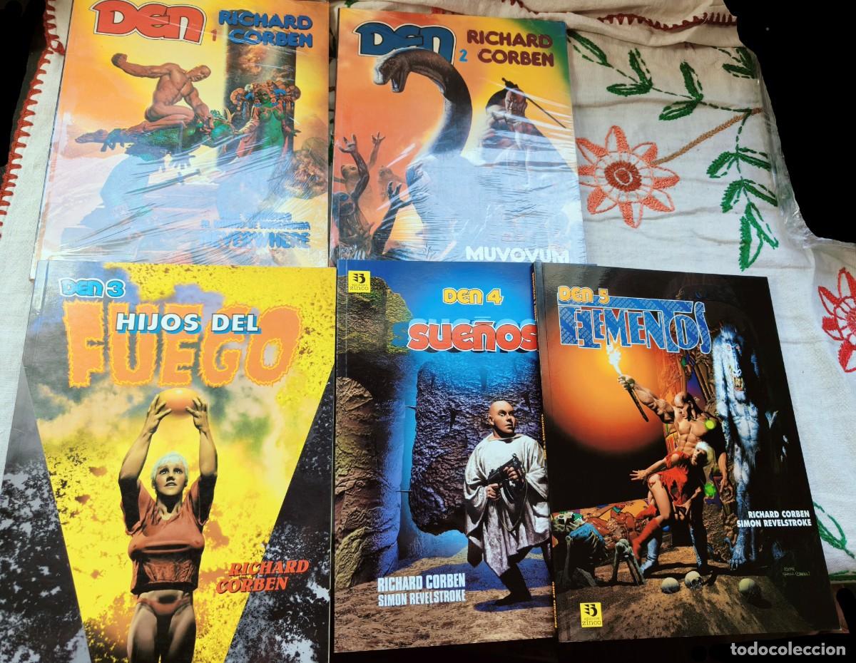 C&oacute;mics: Den Completa. 1-Neverwhere, 2- Muvovum, 3-Hijos fuego, 4-Sue&ntilde;os y 5-Elementos. Corben. Zinco.