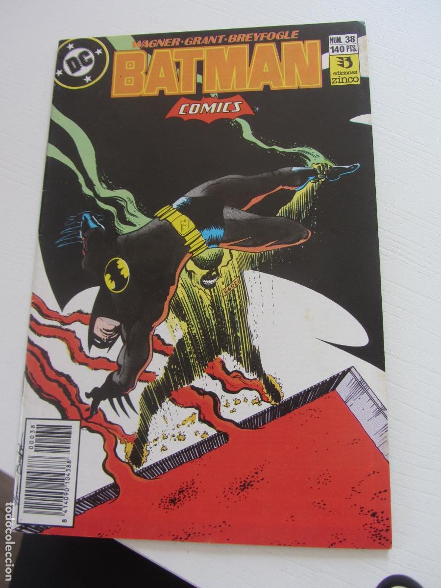 C&oacute;mics: BATMAN vol II n&ordm; 38 1988 - ZINCO - POR ALAN GRANT & BREYFOGLE ZINCO DC buen estado arx152
