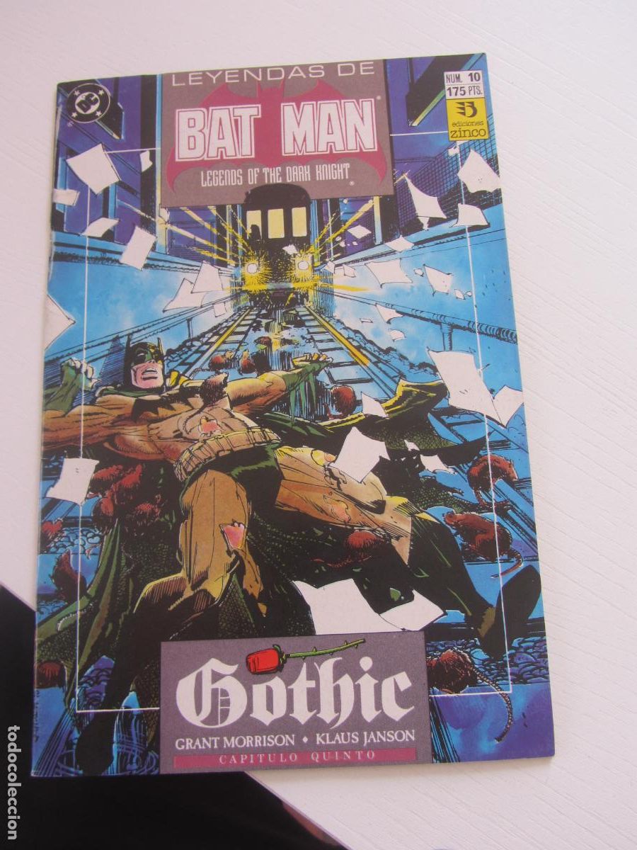 C&oacute;mics: LEYENDAS DE BATMAN N&ordm; 10 LEGENDS OF THE DARK NIGHT GOTHIC 1990/1993 ZINCO DC buen estado arx152