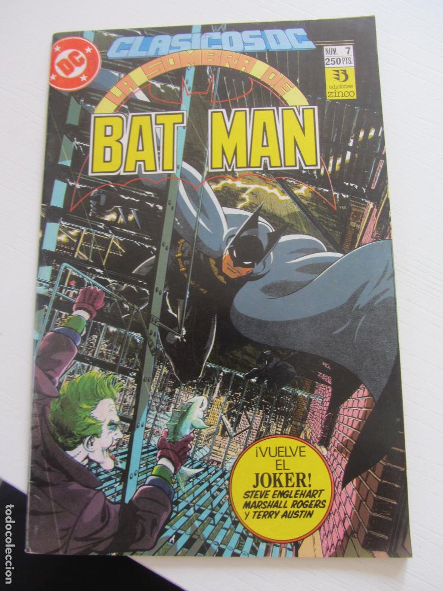 C&oacute;mics: LA SOMBRA DE BATMAN Ed. ZINCO CLASICOS DC N.&ordm; 7 BUEN ESTADO ARX155