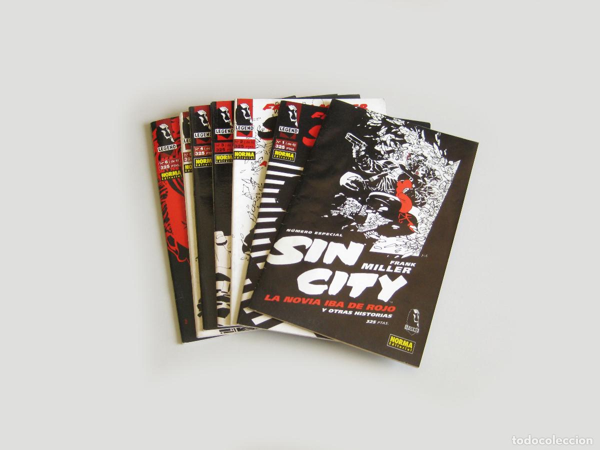 C&oacute;mics: 7 COMIC SIN CITY. MORIR&Iacute;A POR ELLA. FRANK MILLER. COLECCI&Oacute;N COMPLETA M&Aacute;S EXTRA. NORMA EDITORIAL