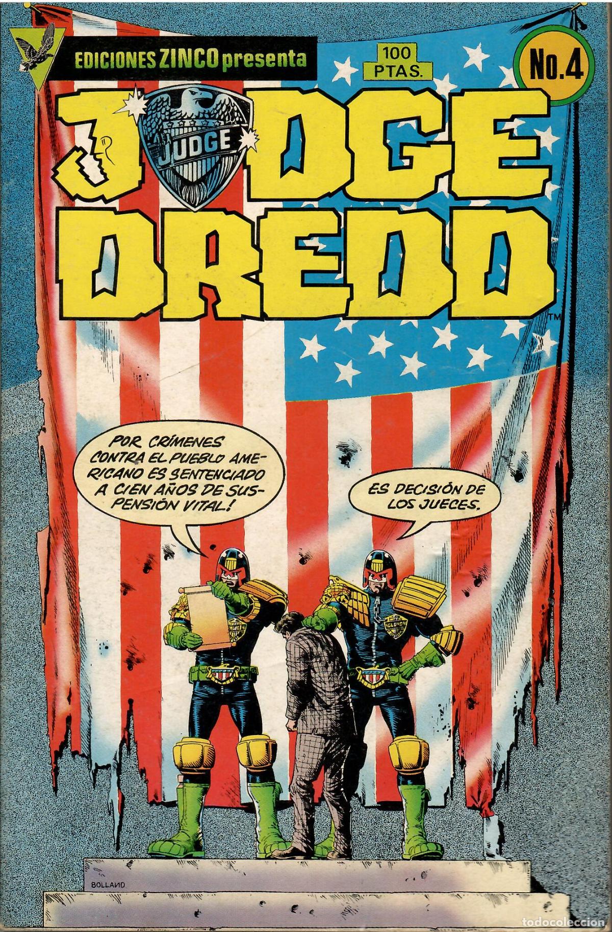 C&oacute;mics: Comic Juez Dredo (Judge Dredd), n&ordm; 4 - Ediciones Zinco - Foto 1
