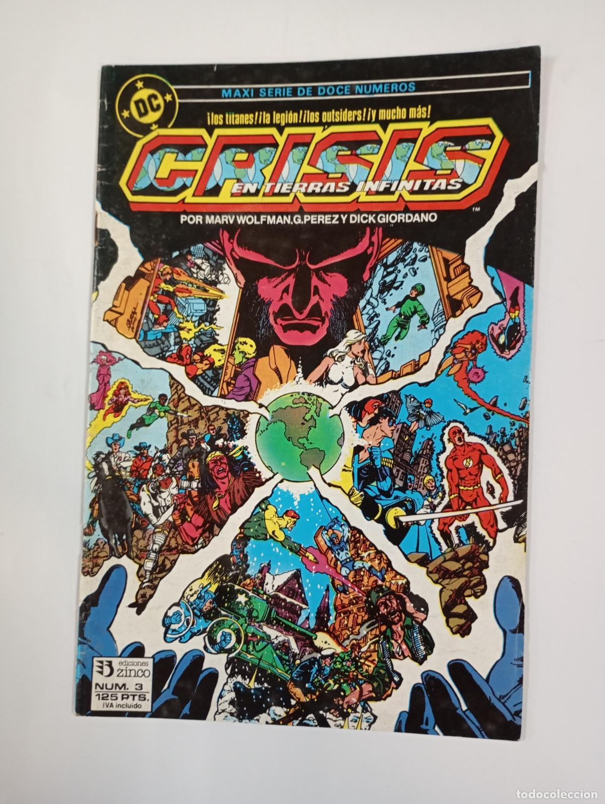 C&oacute;mics: CRISIS EN TIERRAS INFINITAS N&ordm; 3. EDICIONES ZINCO. TDKR93 - Foto 1