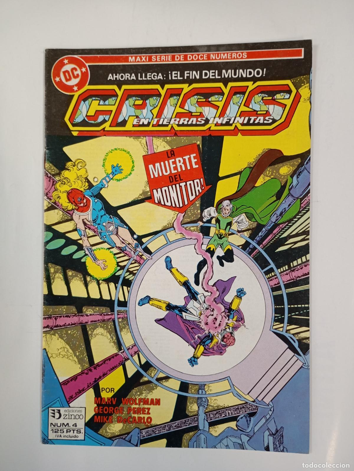 C&oacute;mics: CRISIS EN TIERRAS INFINITAS N&ordm; 4. EDICIONES ZINCO. TDKR93 - Foto 1