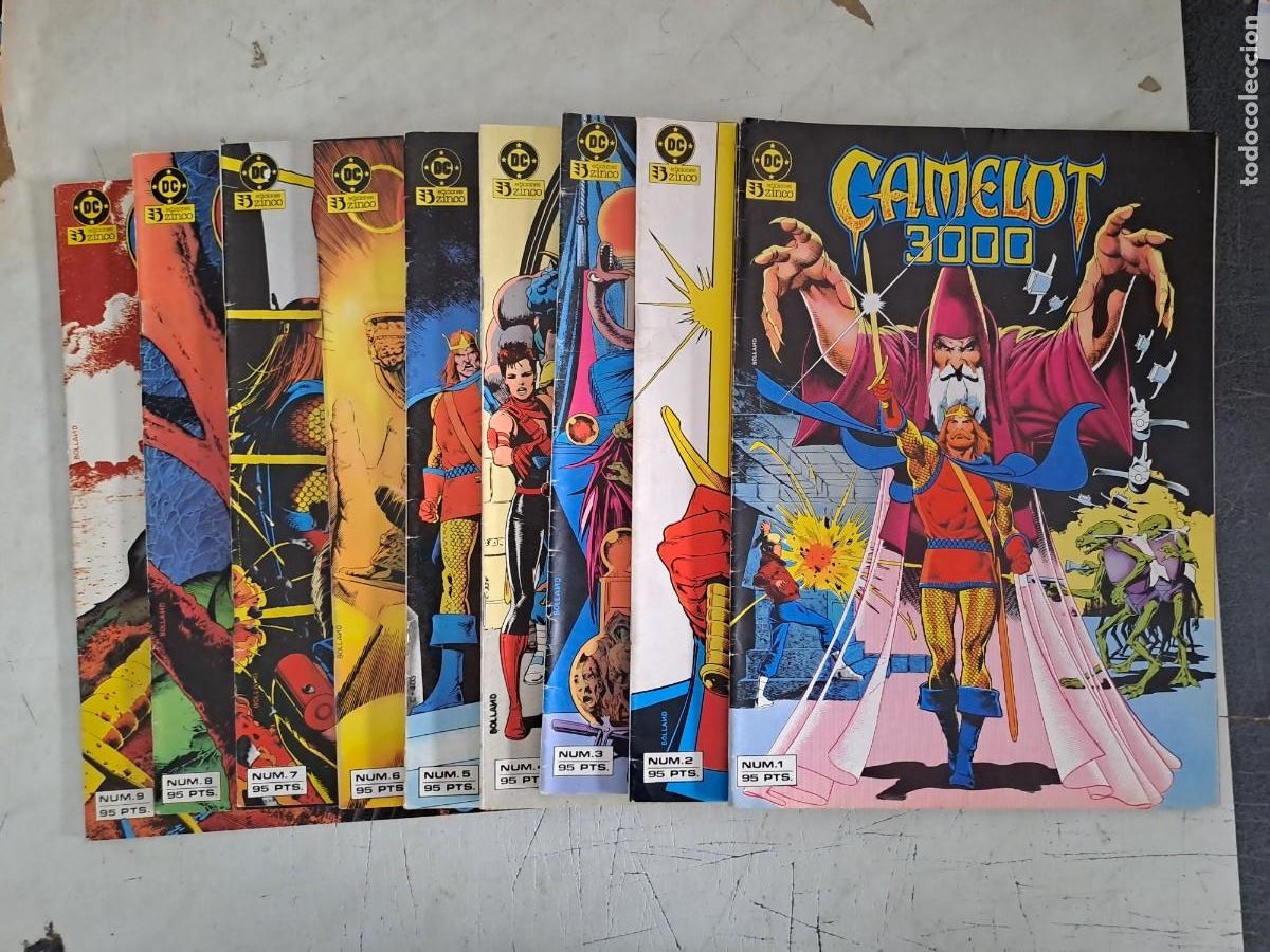 C&oacute;mics: Camelot 3000 completa 9 n&uacute;meros, Zinco en muy buen estado Bolsa DA