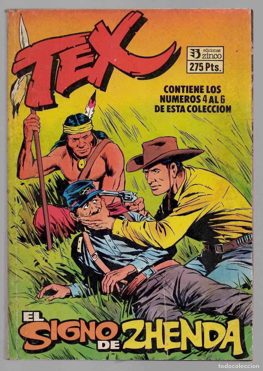 C&oacute;mics: TEX 6 CONTIENE LOS N&ordm; 4 AL 6 DE ESTA COLECCION. ZINCO 1988