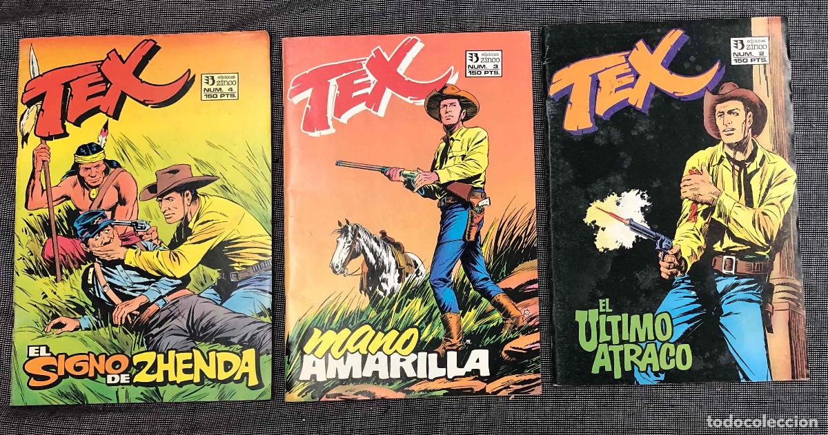 C&oacute;mics: TEX N&ordm; 2, 3 Y 4. G.L. BONELLI. ZINCO 1988 - Foto 1