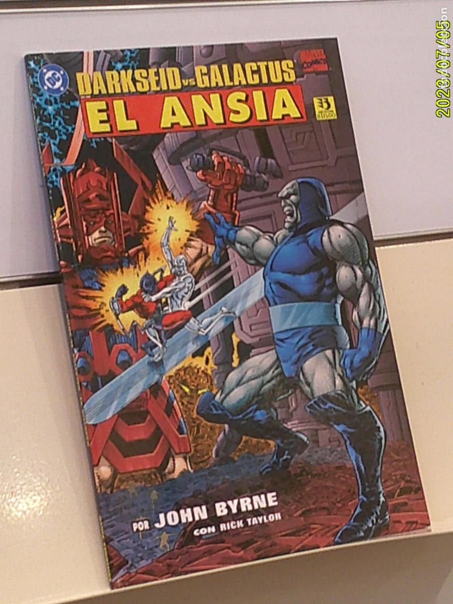 C&oacute;mics: DARKSEID VS. GALACTUS EL ANSIA JOHN BYRNE MARVEL/DC - ZINCO