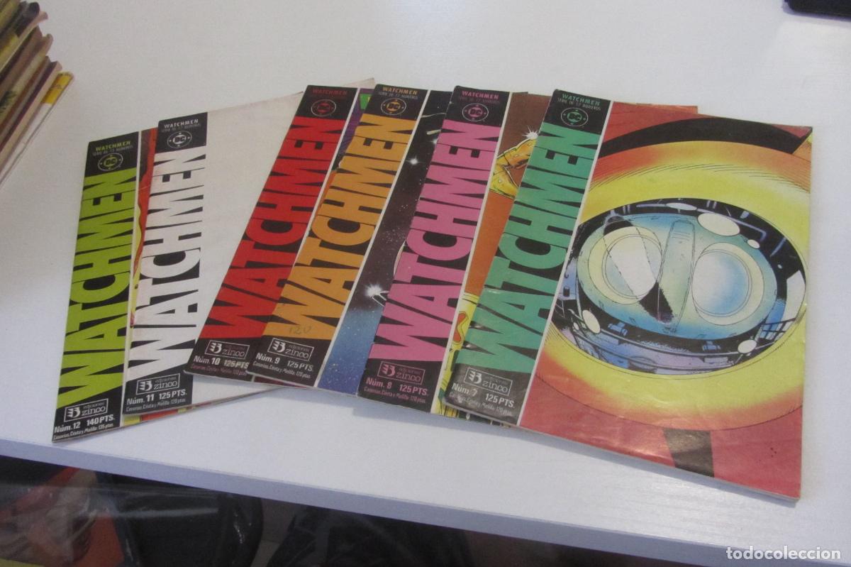 C&oacute;mics: LOTE DE 7 COMICS WATCHMEN. 7 8 9 10 11 12 MOORE GIBBONS DC ZINCO BUEN ESTADO arx177