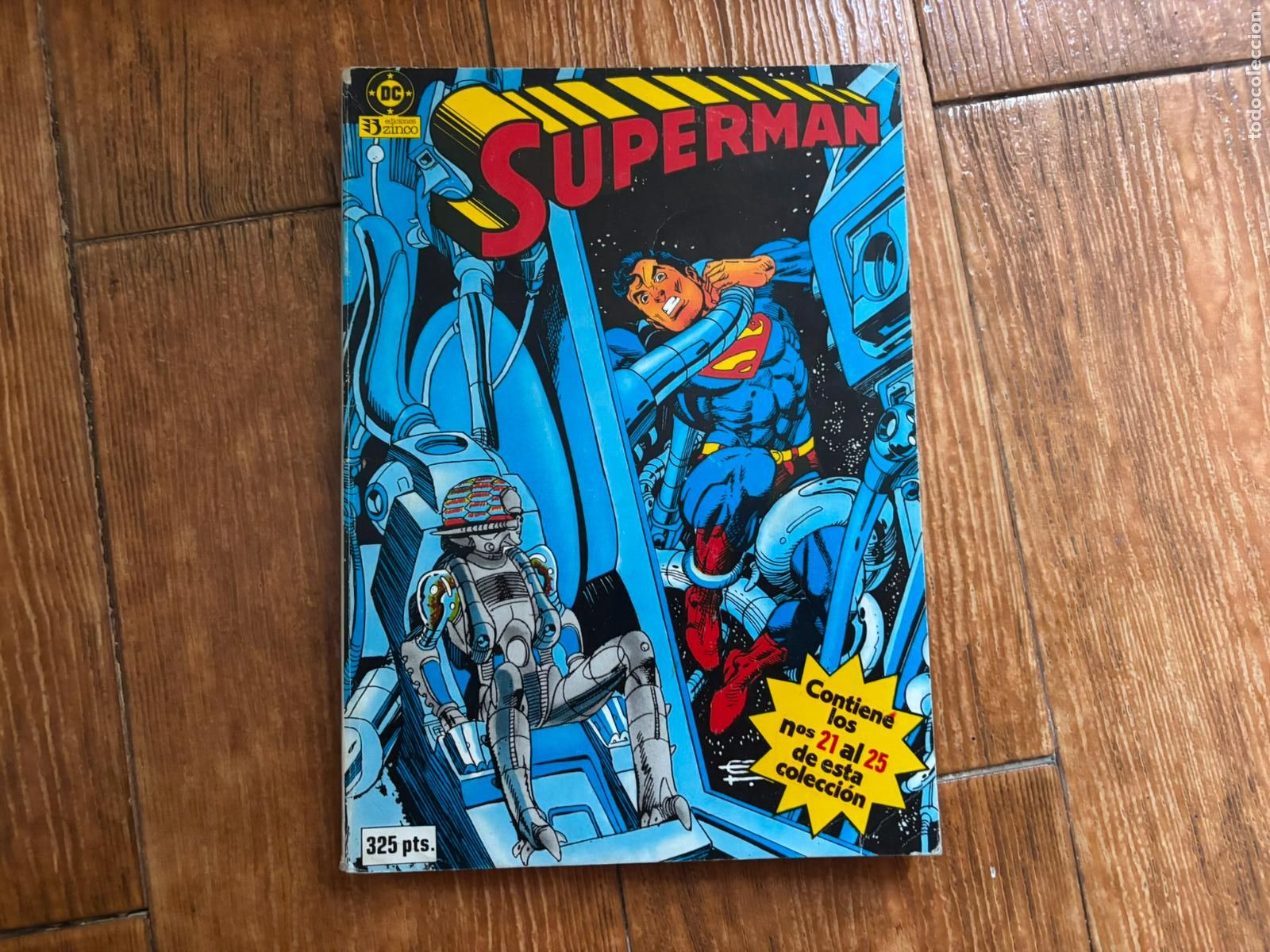 C&oacute;mics: SUPERMAN TOMO RETAPADO 5 CON CINCO NUMEROS 21 22 23 24 25 EDICIONES DC ZINCO