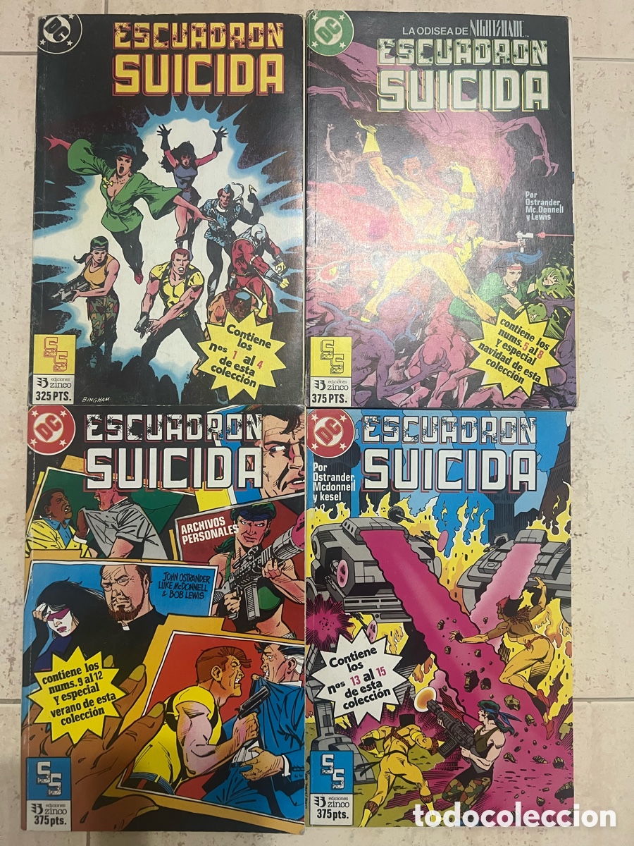 C&oacute;mics: Escuadr&oacute;n Suicida - Colecci&oacute;n completa en 4 retapados - Ediciones Zinco - DC Comics - Foto 1