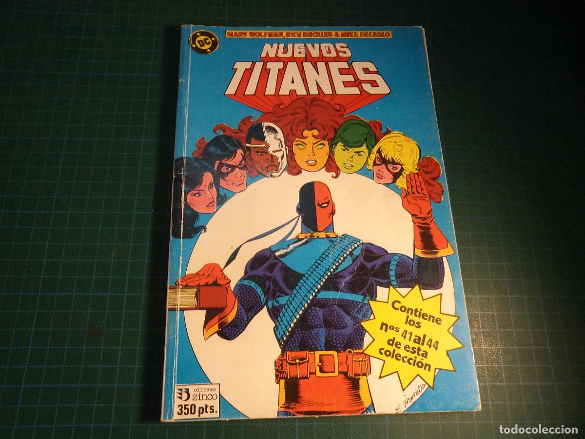 C&oacute;mics: Nuevos Titanes. Retapado con los numeros 41 al 44. Zinco.