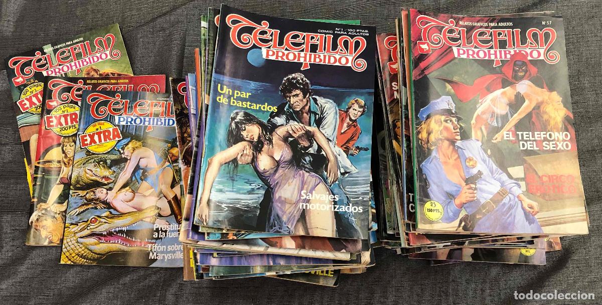 C&oacute;mics: TELEFILM PROHIBIDO N&ordm; 1 AL 7, 10 AL 18, 20 AL 29, 31 AL 46, 51 A 54, 56 A 58, 60 A 100 + EXTRA 1 A 3