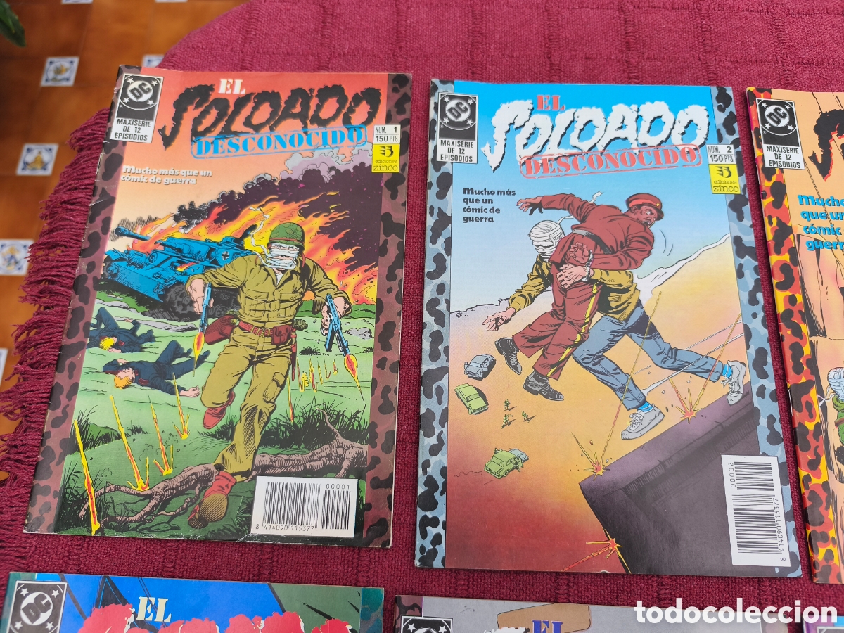 C&oacute;mics: El SOLDADO DESCONOCIDO COMPLETA SERIE DE 10 COMICS DC EDICIONES ZINCO - Foto 2
