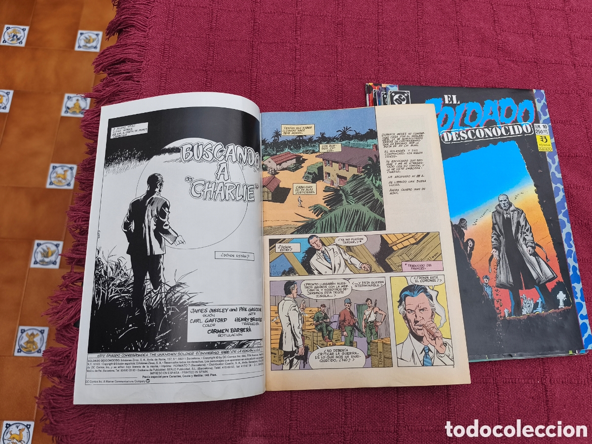 C&oacute;mics: El SOLDADO DESCONOCIDO COMPLETA SERIE DE 10 COMICS DC EDICIONES ZINCO - Foto 19