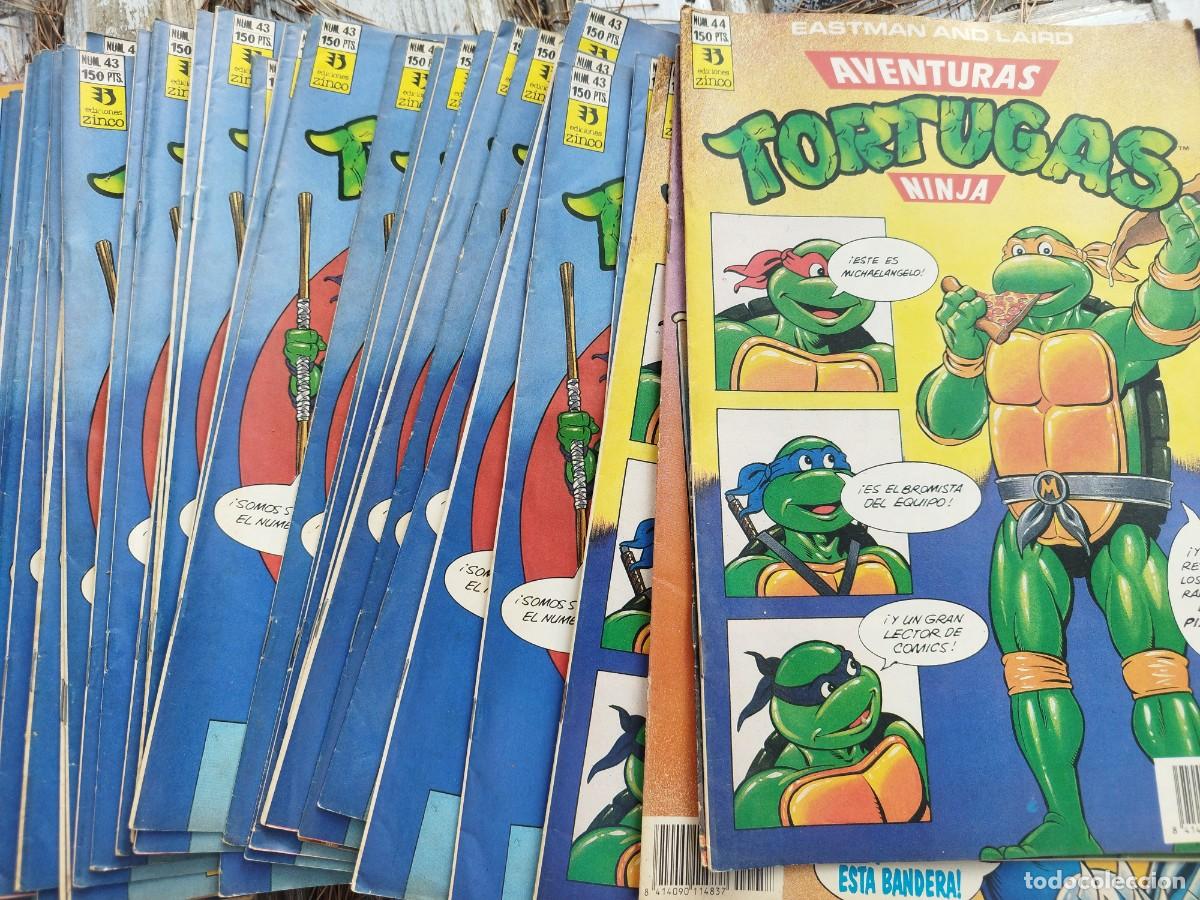 Comics: lote de 66 tebeos de las aventuras de las tortugas ninja