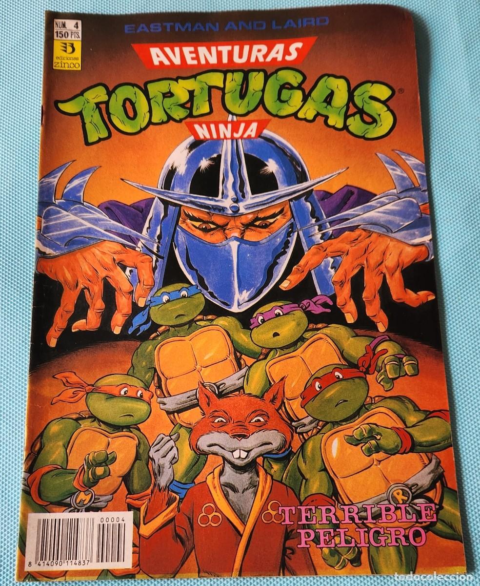 C&oacute;mics: Aventuras TORTUGAS NINJA N&deg;4 Terrible Peligro - TNMT comic tebeo 1990 - EDICIONES ZINCO