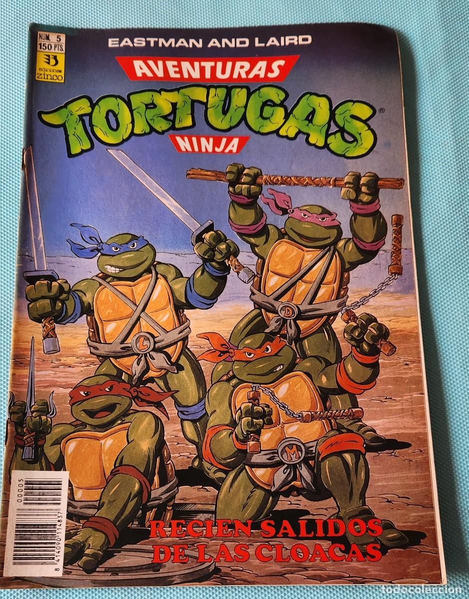 C&oacute;mics: Aventuras TORTUGAS NINJA N&deg;5 Recien Salidos de las Cloacas - TNMT comic tebeo 1990 - EDICIONES ZINCO