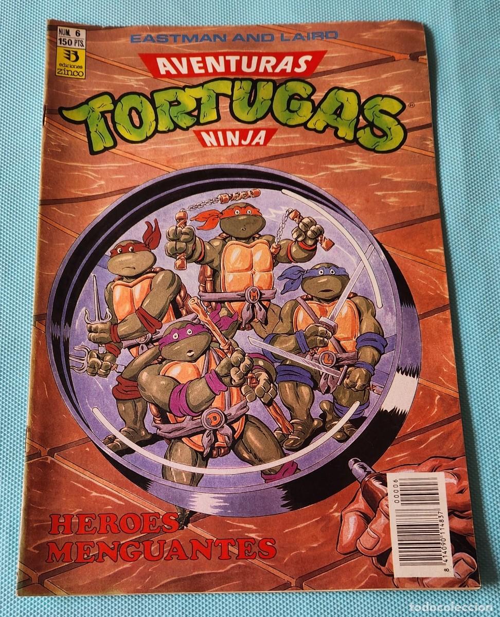 C&oacute;mics: Aventuras TORTUGAS NINJA N&deg;6 H&eacute;roes Menguantes - TNMT comic tebeo 1990 - EDICIONES ZINCO