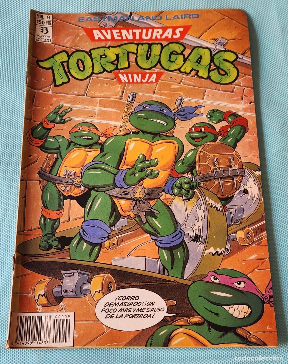 C&oacute;mics: Aventuras TORTUGAS NINJA N&deg;9 - TNMT comic tebeo 1990 - EDICIONES ZINCO - Eastman and Laird