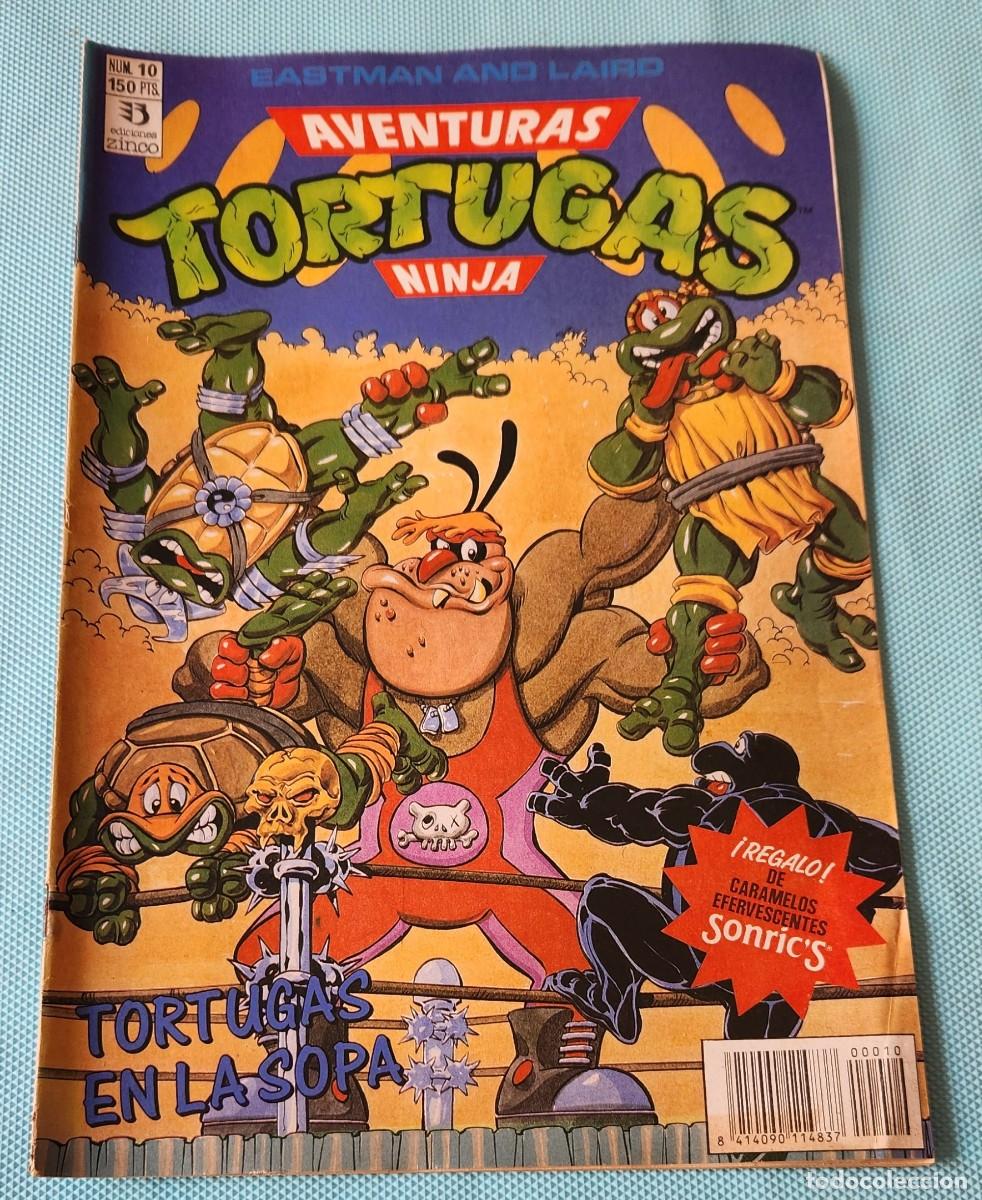 C&oacute;mics: Aventuras TORTUGAS NINJA N&deg;10 - TNMT comic tebeo 1990 - EDICIONES ZINCO - Eastman and Laird