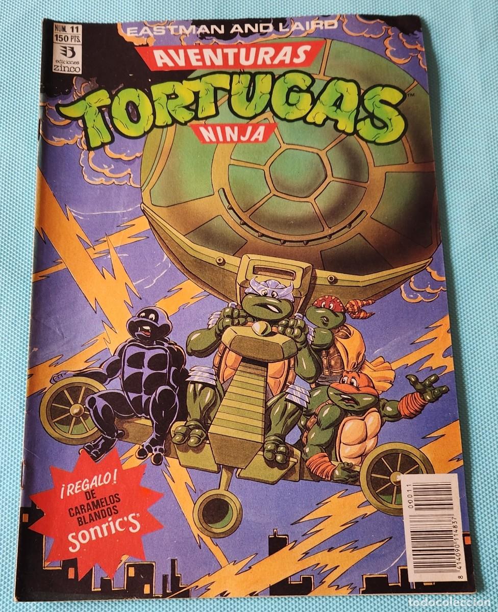 C&oacute;mics: Aventuras TORTUGAS NINJA N&deg;11 - TNMT comic tebeo 1990 - EDICIONES ZINCO - Eastman and Laird