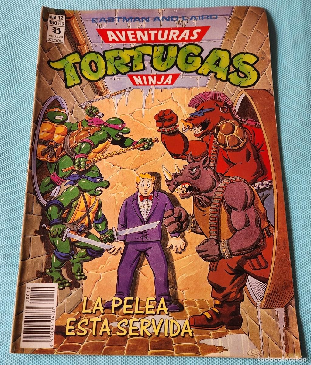 C&oacute;mics: Aventuras TORTUGAS NINJA N&deg;12 - TNMT comic tebeo 1990 - EDICIONES ZINCO - Eastman and Laird