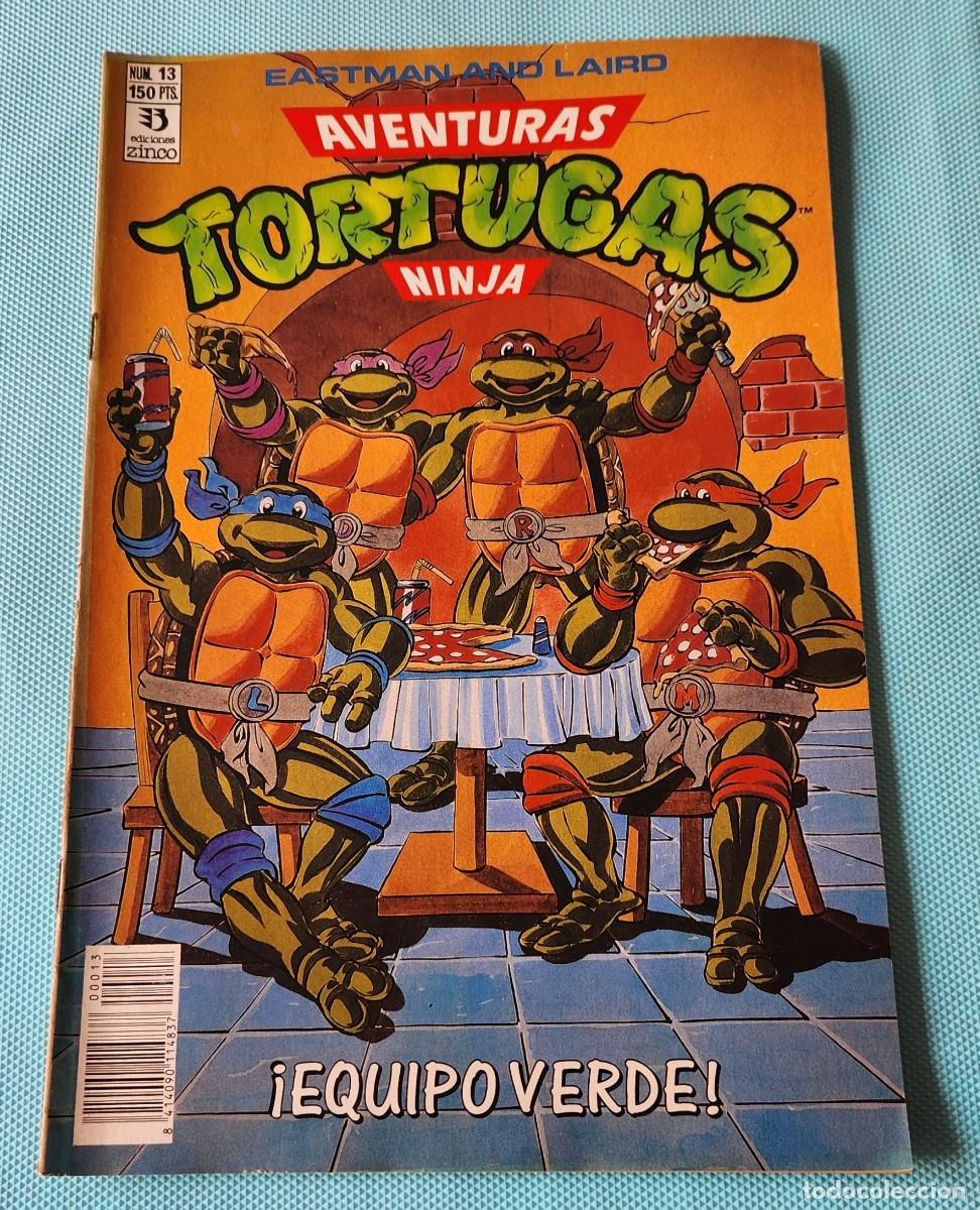 C&oacute;mics: Aventuras TORTUGAS NINJA N&deg;13 - TNMT comic tebeo 1990 - EDICIONES ZINCO - Eastman and Laird