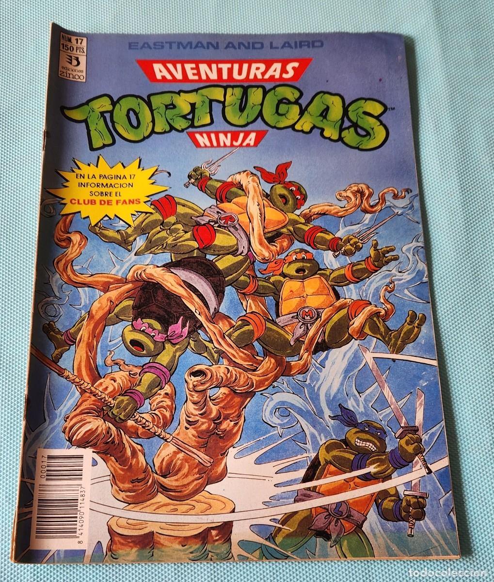 C&oacute;mics: Aventuras TORTUGAS NINJA N&deg;17 - TNMT comic tebeo 1990 - EDICIONES ZINCO - Eastman and Laird