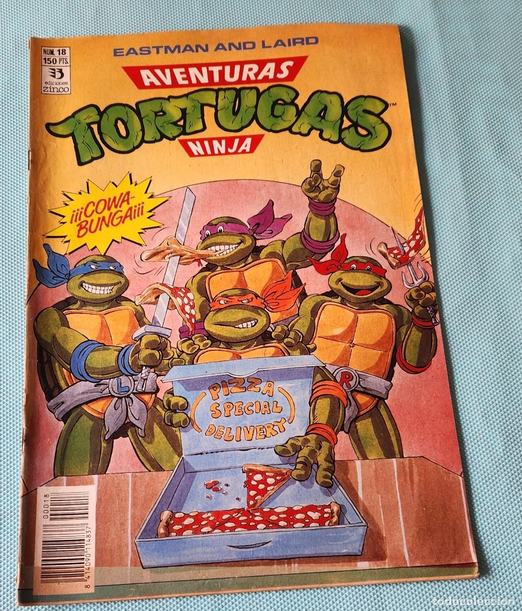 C&oacute;mics: Aventuras TORTUGAS NINJA N&deg;18 - TNMT comic tebeo 1990 - EDICIONES ZINCO - Eastman and Laird