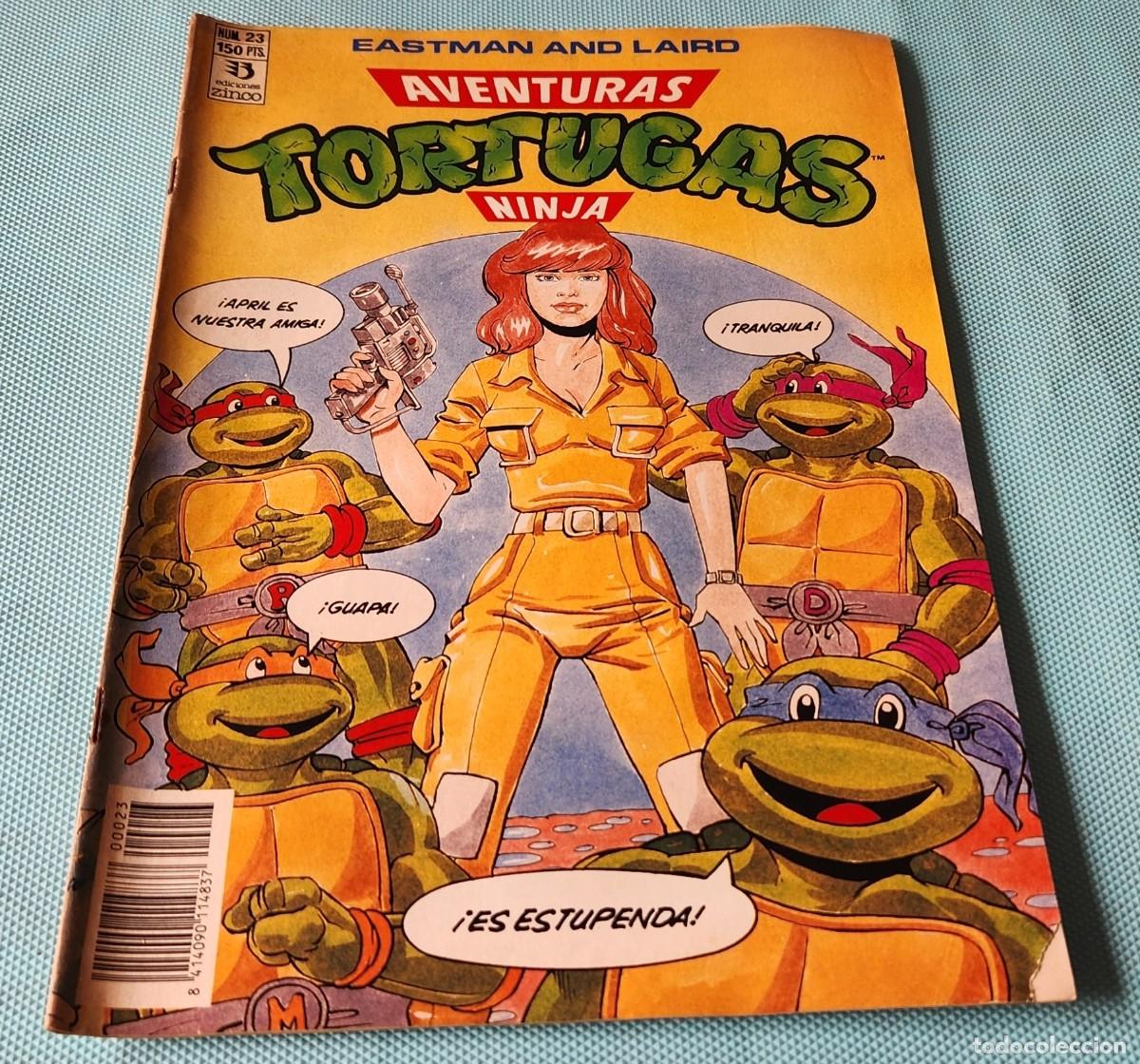 C&oacute;mics: Aventuras TORTUGAS NINJA N&deg;23 - TNMT comic tebeo 1990 - EDICIONES ZINCO - Eastman and Laird