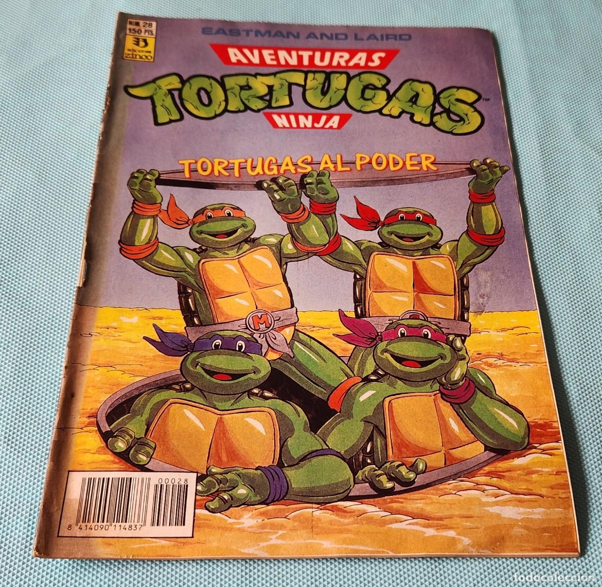 C&oacute;mics: Aventuras TORTUGAS NINJA N&deg;28 - TNMT comic tebeo 1990 - EDICIONES ZINCO - Eastman and Laird