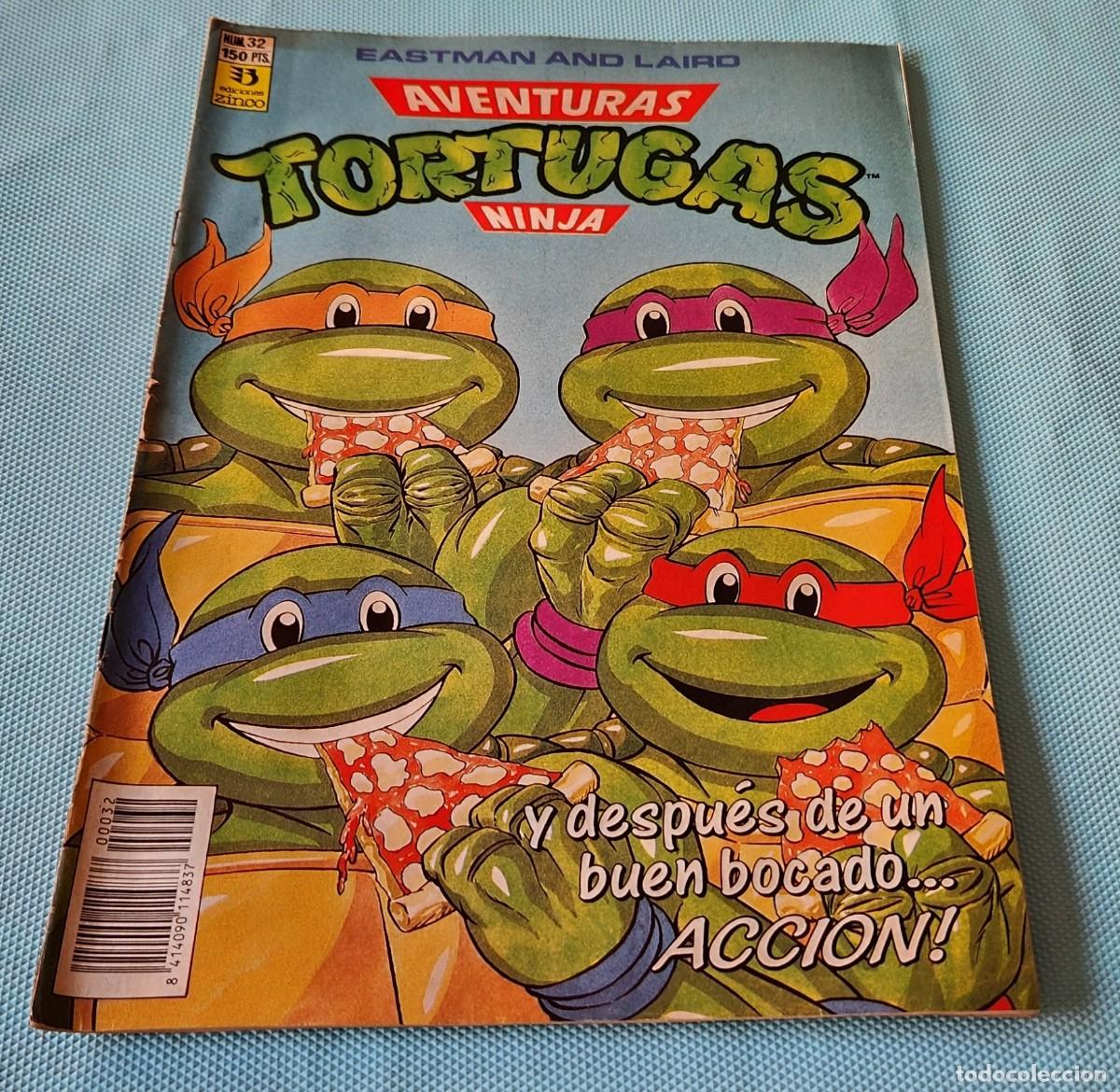 C&oacute;mics: Aventuras TORTUGAS NINJA N&deg;32 - TNMT comic tebeo 1990 - EDICIONES ZINCO - Eastman and Laird