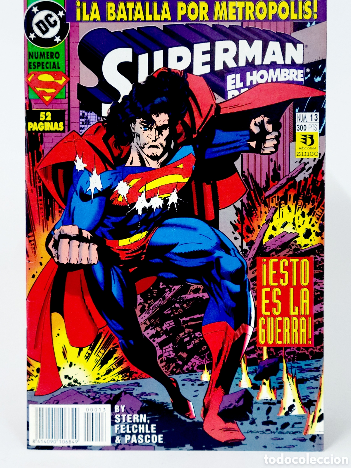 C&oacute;mics: C&Oacute;MIC SUPERMAN EL HOMBRE DE ACERO 13 DC EDICIONES ZINCO GRAPA DE KIOSCO