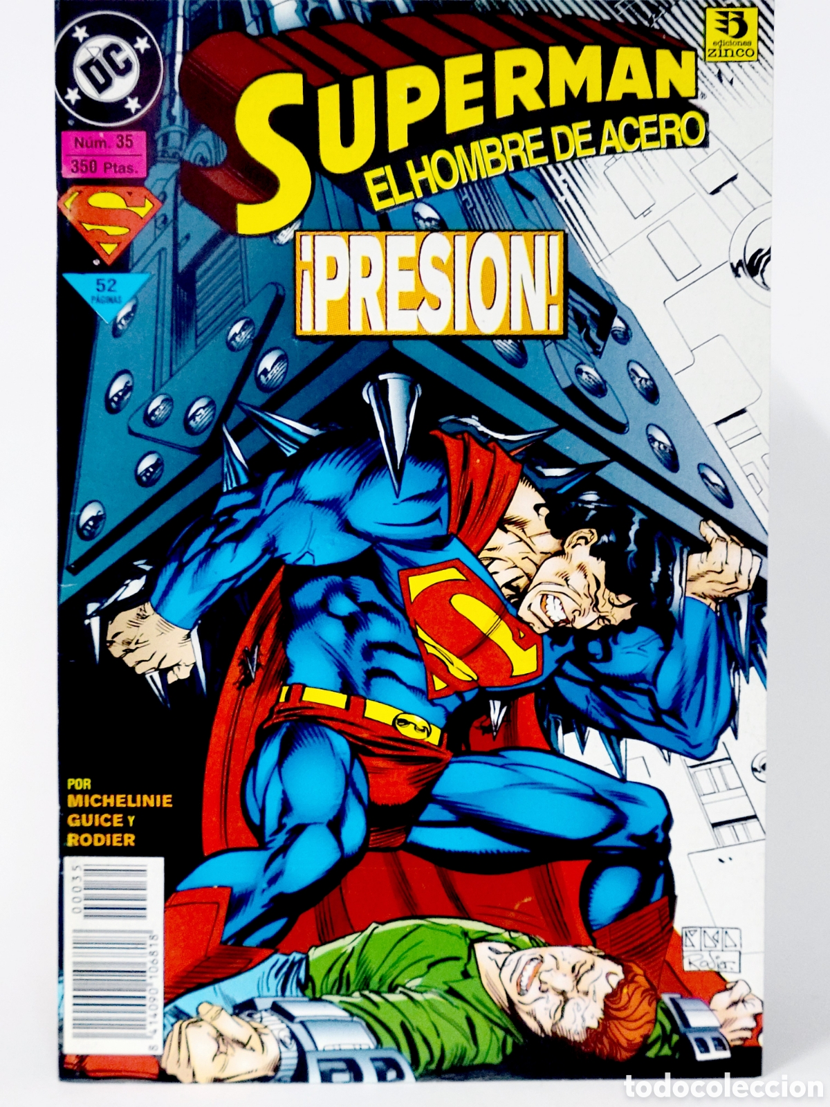 C&oacute;mics: C&Oacute;MIC SUPERMAN EL HOMBRE DE ACERO 35 DC EDICIONES ZINCO GRAPA DE KIOSCO