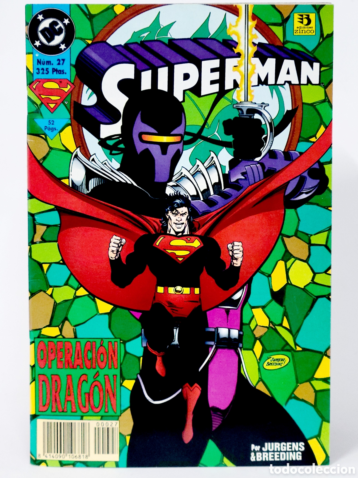 C&oacute;mics: C&Oacute;MIC SUPERMAN 27 VOL.3 DC EDICIONES ZINCO VOLUMEN GRAPA DE KIOSCO - Foto 1