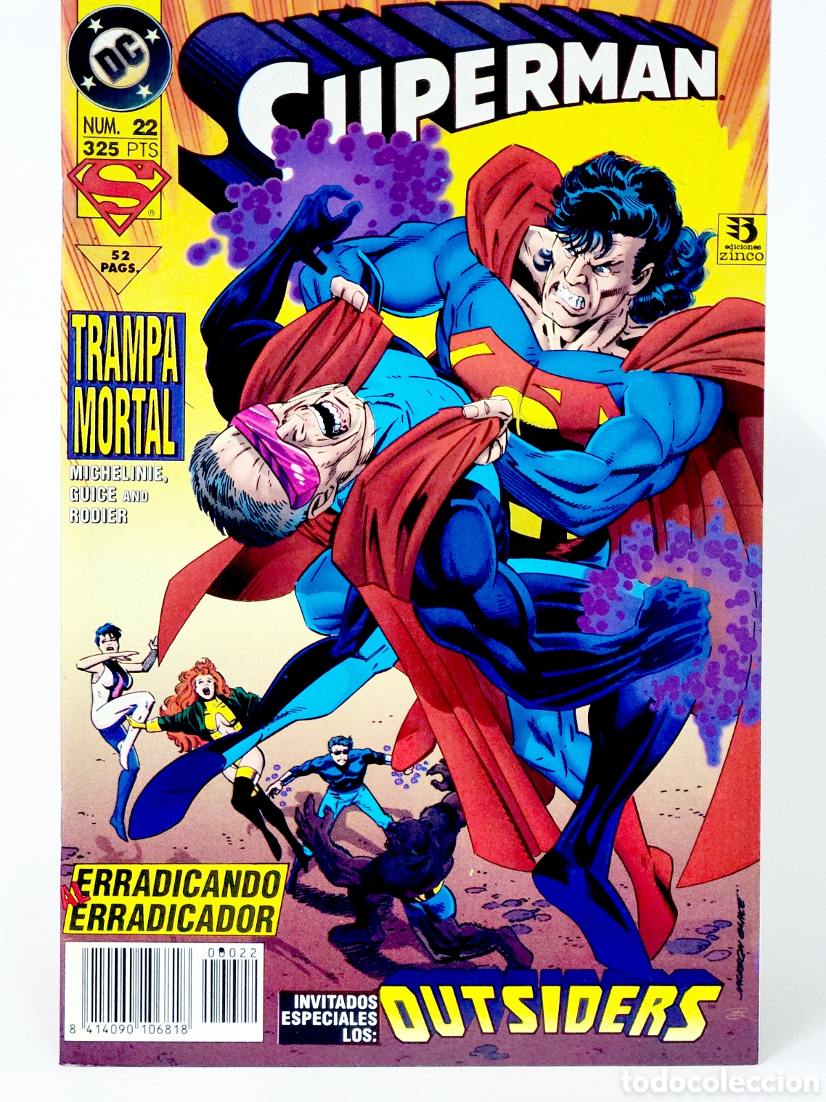 C&oacute;mics: C&Oacute;MIC SUPERMAN 22 VOL.3 DC EDICIONES ZINCO VOLUMEN GRAPA DE KIOSCO - Foto 1