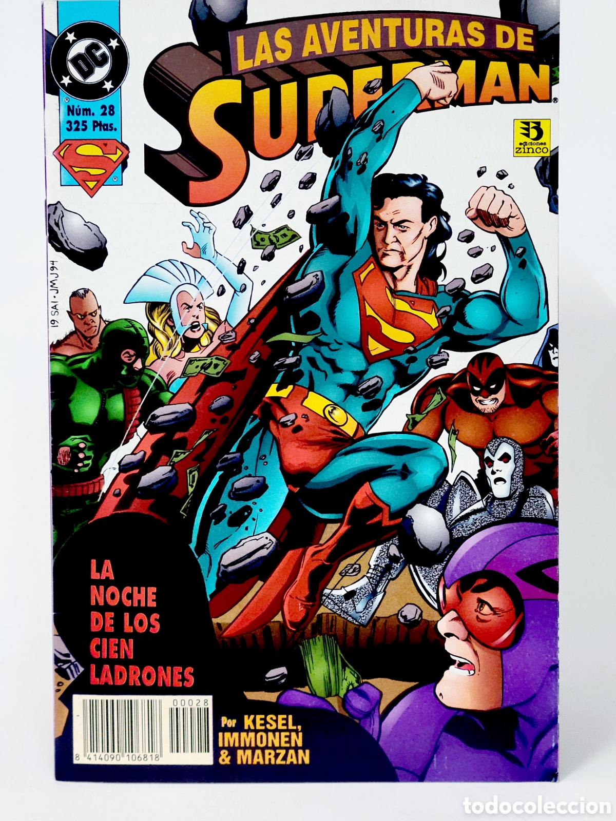 C&oacute;mics: C&Oacute;MIC LAS AVENTURAS DE SUPERMAN 28 VOL.3 DC EDICIONES ZINCO VOLUMEN GRAPA DE KIOSCO