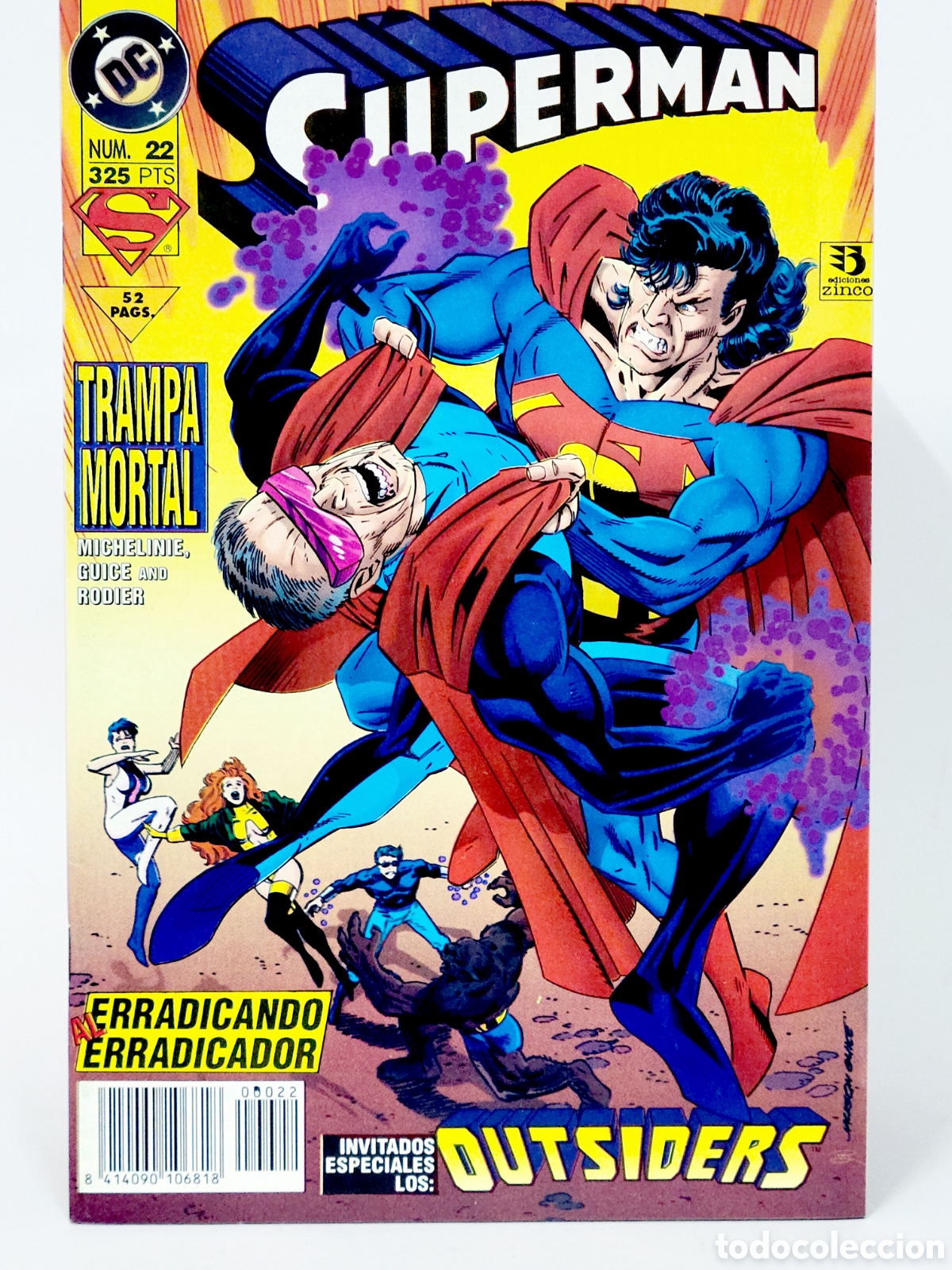 C&oacute;mics: C&Oacute;MIC SUPERMAN 22 VOL.3 DC EDICIONES ZINCO VOLUMEN GRAPA DE KIOSCO - Foto 1