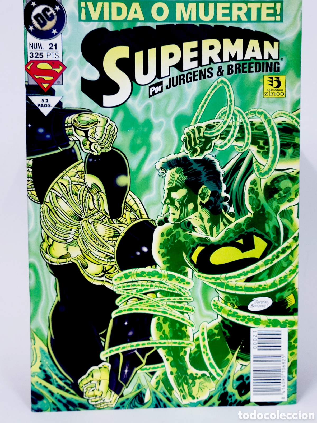 C&oacute;mics: C&Oacute;MIC SUPERMAN 21 VOL.3 DC EDICIONES ZINCO VOLUMEN GRAPA DE KIOSCO - Foto 1
