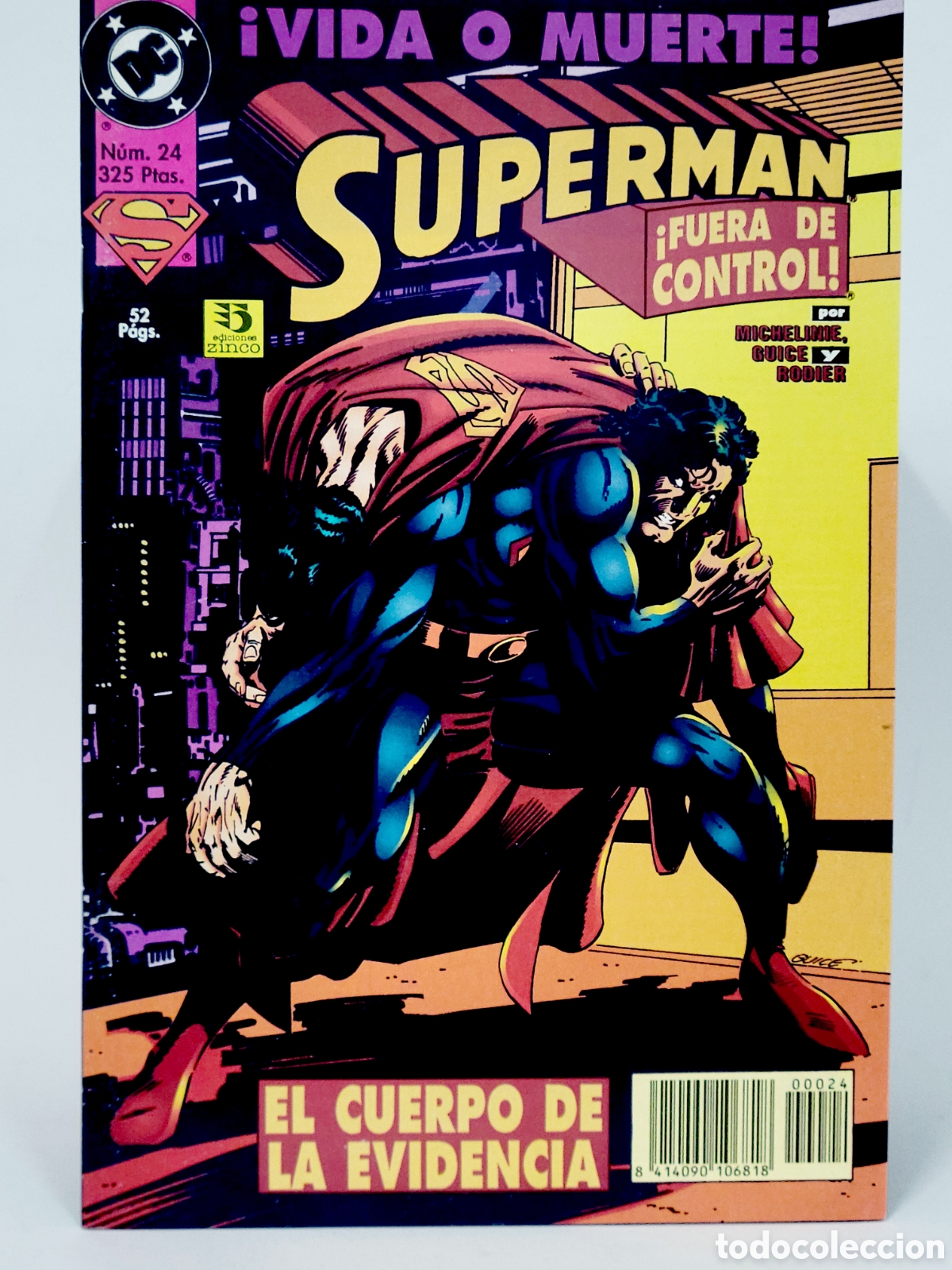C&oacute;mics: C&Oacute;MIC SUPERMAN 24 VOL.3 DC EDICIONES ZINCO VOLUMEN GRAPA DE KIOSCO - Foto 1