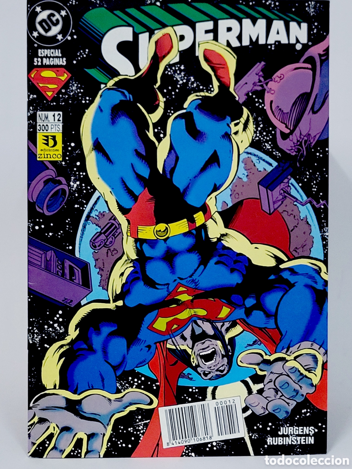 C&oacute;mics: C&Oacute;MIC SUPERMAN 12 VOL.3 DC EDICIONES ZINCO VOLUMEN GRAPA DE KIOSCO - Foto 1