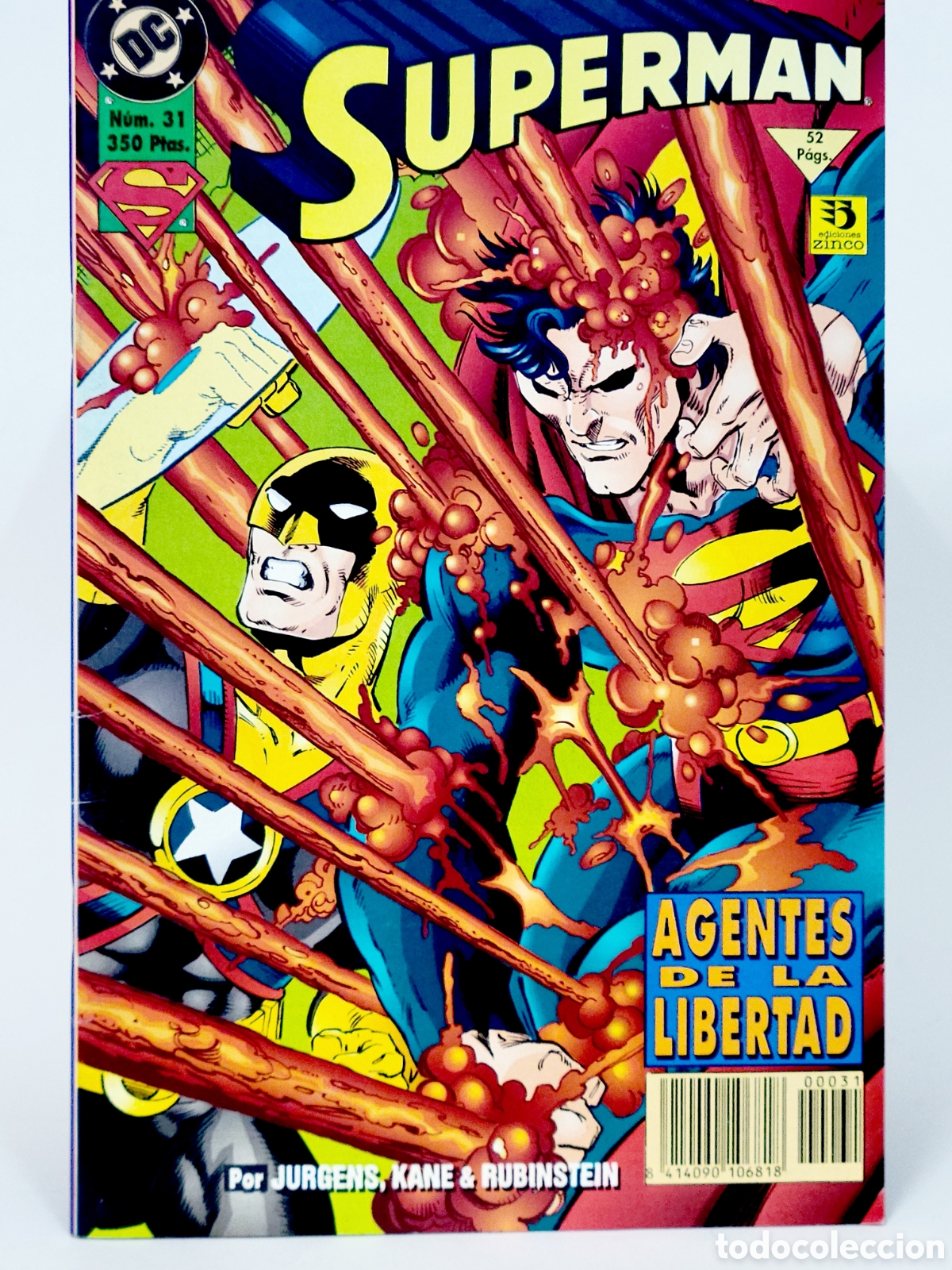 C&oacute;mics: C&Oacute;MIC SUPERMAN 31 VOL.3 DC EDICIONES ZINCO VOLUMEN GRAPA DE KIOSCO - Foto 1