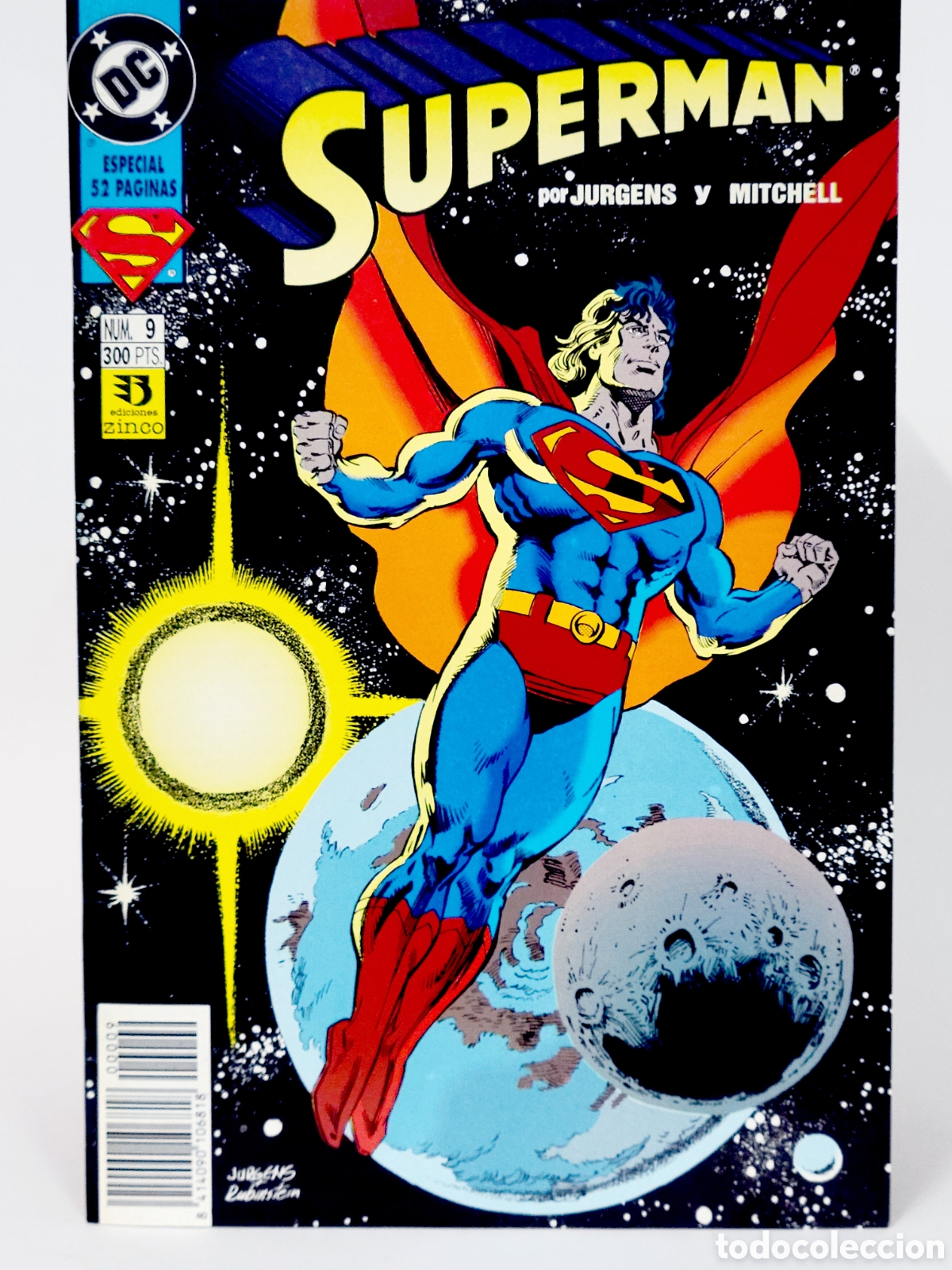 C&oacute;mics: C&Oacute;MIC SUPERMAN 9 VOL.3 DC EDICIONES ZINCO VOLUMEN GRAPA DE KIOSCO - Foto 1