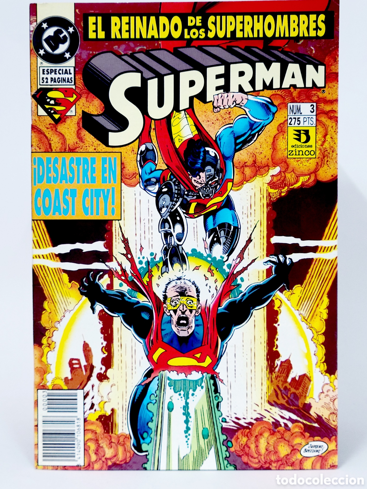 C&oacute;mics: C&Oacute;MIC SUPERMAN 3 VOL.3 DC EDICIONES ZINCO VOLUMEN GRAPA DE KIOSCO - Foto 2