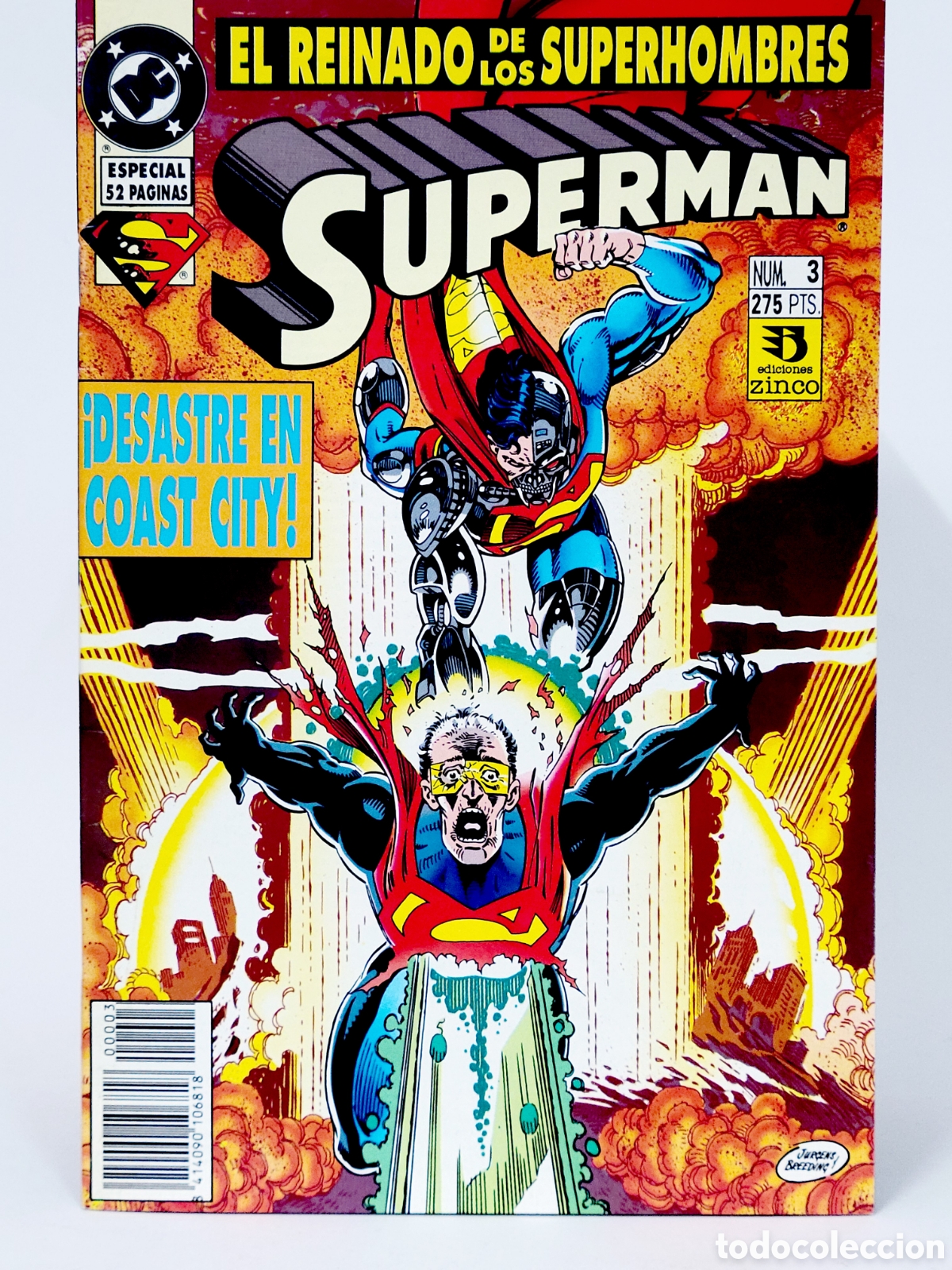 C&oacute;mics: C&Oacute;MIC SUPERMAN 3 VOL.3 DC EDICIONES ZINCO VOLUMEN GRAPA DE KIOSCO - Foto 3
