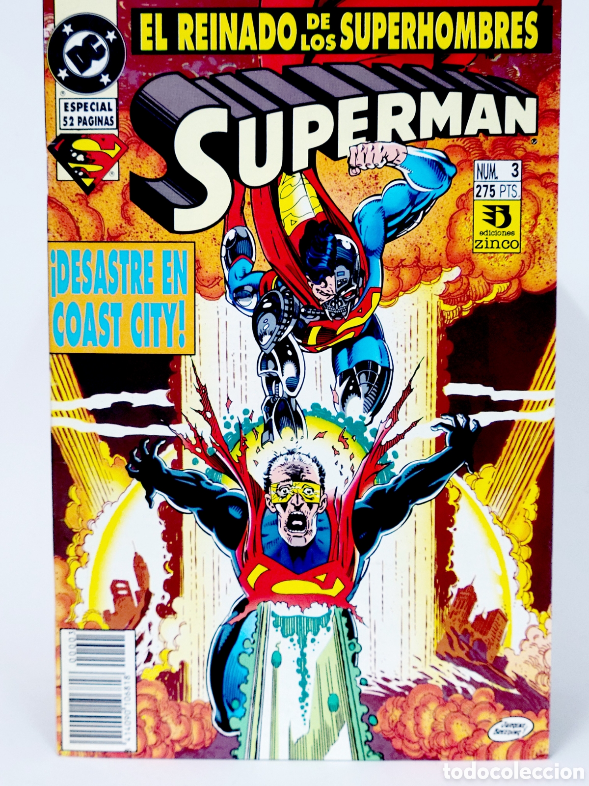 C&oacute;mics: C&Oacute;MIC SUPERMAN 3 VOL.3 DC EDICIONES ZINCO VOLUMEN GRAPA DE KIOSCO - Foto 1